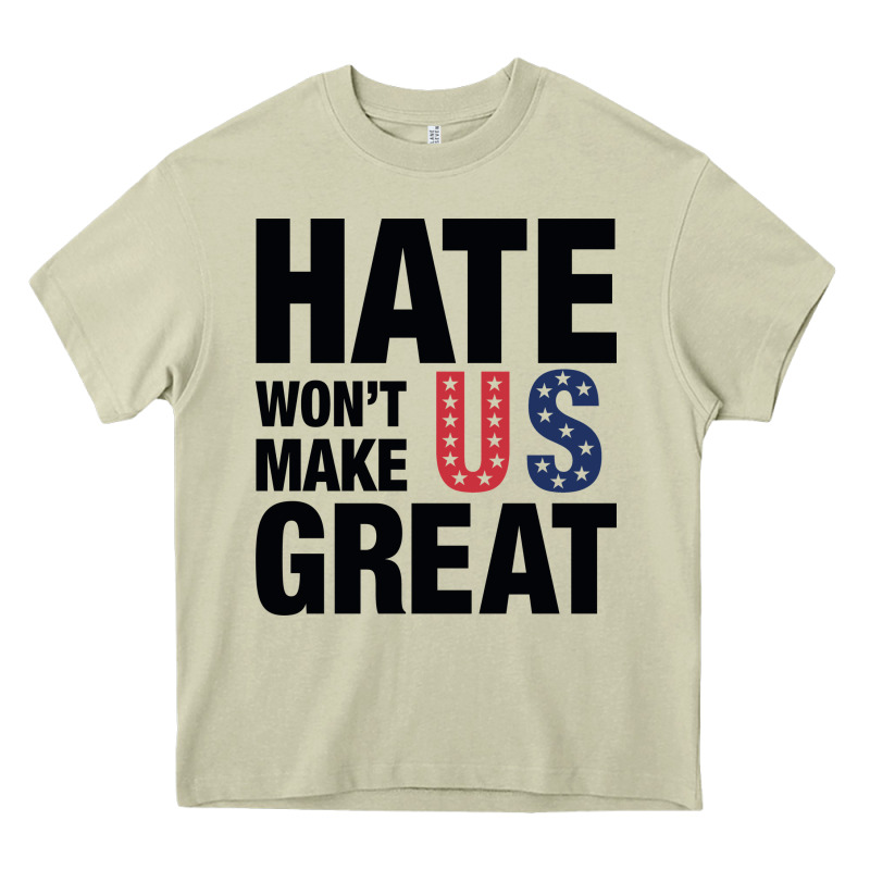 Hate Won't Make Us Great Black Heavy Core Tee by artisFamous | Teevron