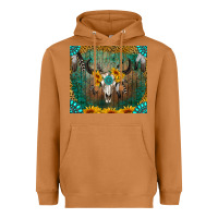 Meerkat boho bullskull Heavyweight Hoodie - RanaPortraitStore