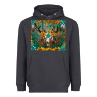 Smoke boho bullskull Heavyweight Hoodie - RanaPortraitStore