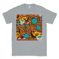 Heather Grey western aztec bull skull seamless pattern Classic Tee - FaDigitalArtStudio