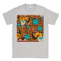Moon Dust western aztec bull skull seamless pattern Classic Tee - FaDigitalArtStudio