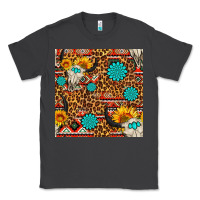 Smoke western aztec bull skull seamless pattern Classic Tee - FaDigitalArtStudio