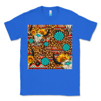 True Royal western aztec bull skull seamless pattern Classic Tee - FaDigitalArtStudio