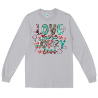 Moon Dust love more worry less Long Sleeve Tee - RacoonDesign