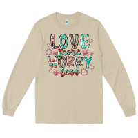 Mushroom love more worry less Long Sleeve Tee - RacoonDesign