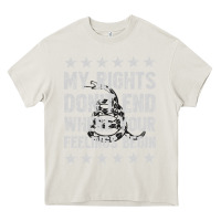 Cream My Rights Don't End Where Your Feelings Begin Heavy Core Tee - artisFamous