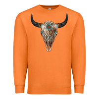 Carrot Leopard Bull Skull Premium Sweatshirt - Jasminsmagicworld