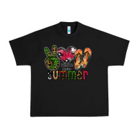 Black peace love summer Urban Heavy Tee - CowhideDigitalArt