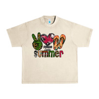 Sandshell peace love summer Urban Heavy Tee - CowhideDigitalArt