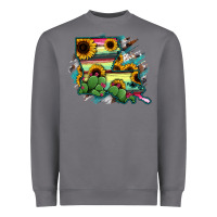 Storm Louisiana Map Sunflower Cactus Serape Heavyweight Sweatshirt - RanaPortraitStore