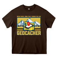 Chocolate Brown Geocaching, geocaching travel bug, geocache, Heavy Core Tee - artisFamous