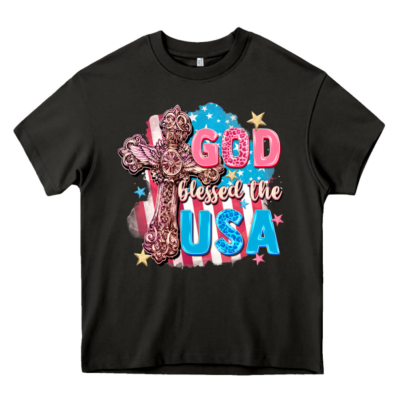 God Blessed The Usa Heavy Core Tee by FaDigitalArtStudio | Teevron