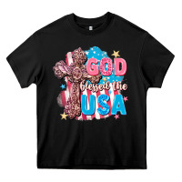 Black God Blessed the USA Heavy Core Tee - FaDigitalArtStudio