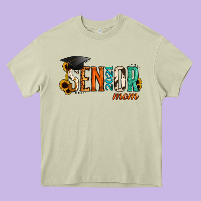 Mom Of A Senior 2021 Heavy Core Tee Designed By Jasminsmagicworld