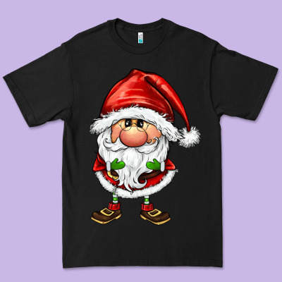 Santa Gnomes Premium Tee Designed By Fadigitalartstudio