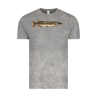 Cloud Rock Northern Pike Fish Illustrations Vintage Tee - LillyAllenDesigns