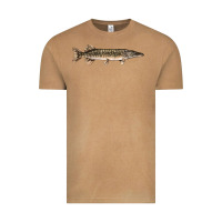Vintage Camel Northern Pike Fish Illustrations Vintage Tee - LillyAllenDesigns