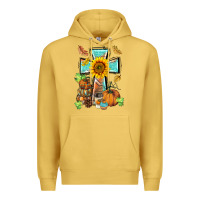 Antique Gold western thankful cross pumpkin Premium Hoodie - BarkalooDesign