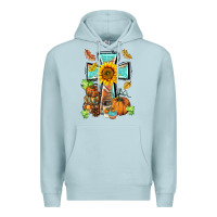 Blue Mist western thankful cross pumpkin Premium Hoodie - BarkalooDesign