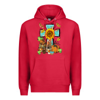 Cardinal western thankful cross pumpkin Premium Hoodie - BarkalooDesign