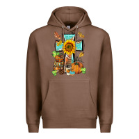 Chestnut western thankful cross pumpkin Premium Hoodie - BarkalooDesign