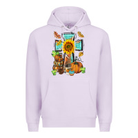 Lilac western thankful cross pumpkin Premium Hoodie - BarkalooDesign