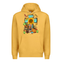 Mustard western thankful cross pumpkin Premium Hoodie - BarkalooDesign