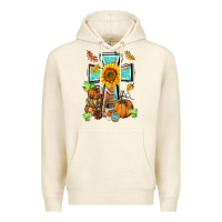 Sandshell western thankful cross pumpkin Premium Hoodie - BarkalooDesign