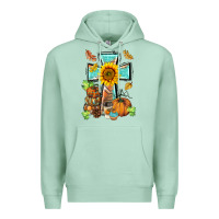 Seafoam western thankful cross pumpkin Premium Hoodie - BarkalooDesign