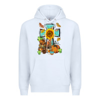 White western thankful cross pumpkin Premium Hoodie - BarkalooDesign