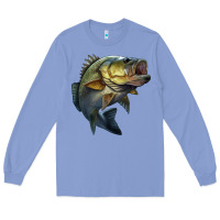 Colony Blue jumping bass Long Sleeve Tee - LillyAllenDesigns