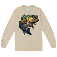 Mushroom jumping bass Long Sleeve Tee - LillyAllenDesigns