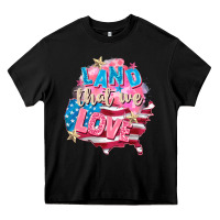 Black Merica leopard lightning bolt Heavy Core Tee - FaDigitalArtStudio