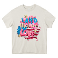 Cream Merica leopard lightning bolt Heavy Core Tee - FaDigitalArtStudio