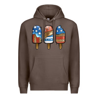 Coffee Patriotic Leopard Popsicles Premium Hoodie - Jasminsmagicworld