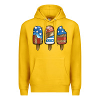 Lemon Patriotic Leopard Popsicles Premium Hoodie - Jasminsmagicworld