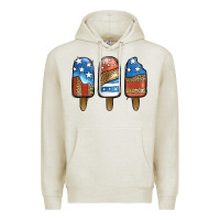 Oatmeal Heather Patriotic Leopard Popsicles Premium Hoodie - Jasminsmagicworld