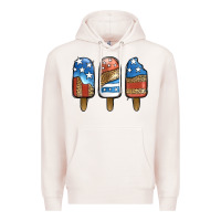 Pale Pink Patriotic Leopard Popsicles Premium Hoodie - Jasminsmagicworld