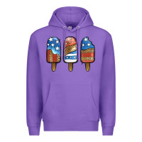 Purple Patriotic Leopard Popsicles Premium Hoodie - Jasminsmagicworld