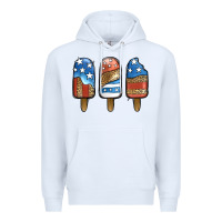 White Patriotic Leopard Popsicles Premium Hoodie - Jasminsmagicworld