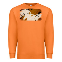 Carrot Cowhide Black and Light Brown Brushstroke Premium Sweatshirt - Jasminsmagicworld
