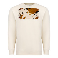 Sandshell Cowhide Black and Light Brown Brushstroke Premium Sweatshirt - Jasminsmagicworld