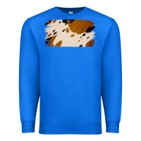 True Royal Cowhide Black and Light Brown Brushstroke Premium Sweatshirt - Jasminsmagicworld