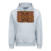 Heather Grey leopard glitter background Urban Hoodie - RanaPortraitStore