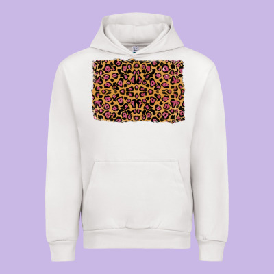 Leopard Glitter Background Urban Hoodie Designed By Ranaportraitstore