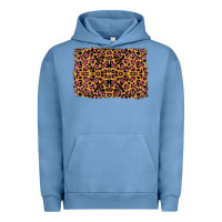 Pigment Pebble Blue leopard glitter background Urban Hoodie - RanaPortraitStore