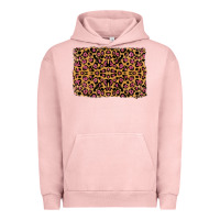 Pigment Salmon leopard glitter background Urban Hoodie - RanaPortraitStore