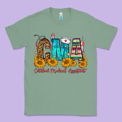 Cma Certified Medical Assistant Classic Tee Designed By Fadigitalartstudio