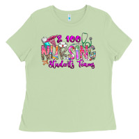 Matcha 100 Nursing Students Teams Ladies Tee - CowhideDigitalArt