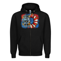 Black Patriotic Sunflower Zipper Hoodie - Jasminsmagicworld
